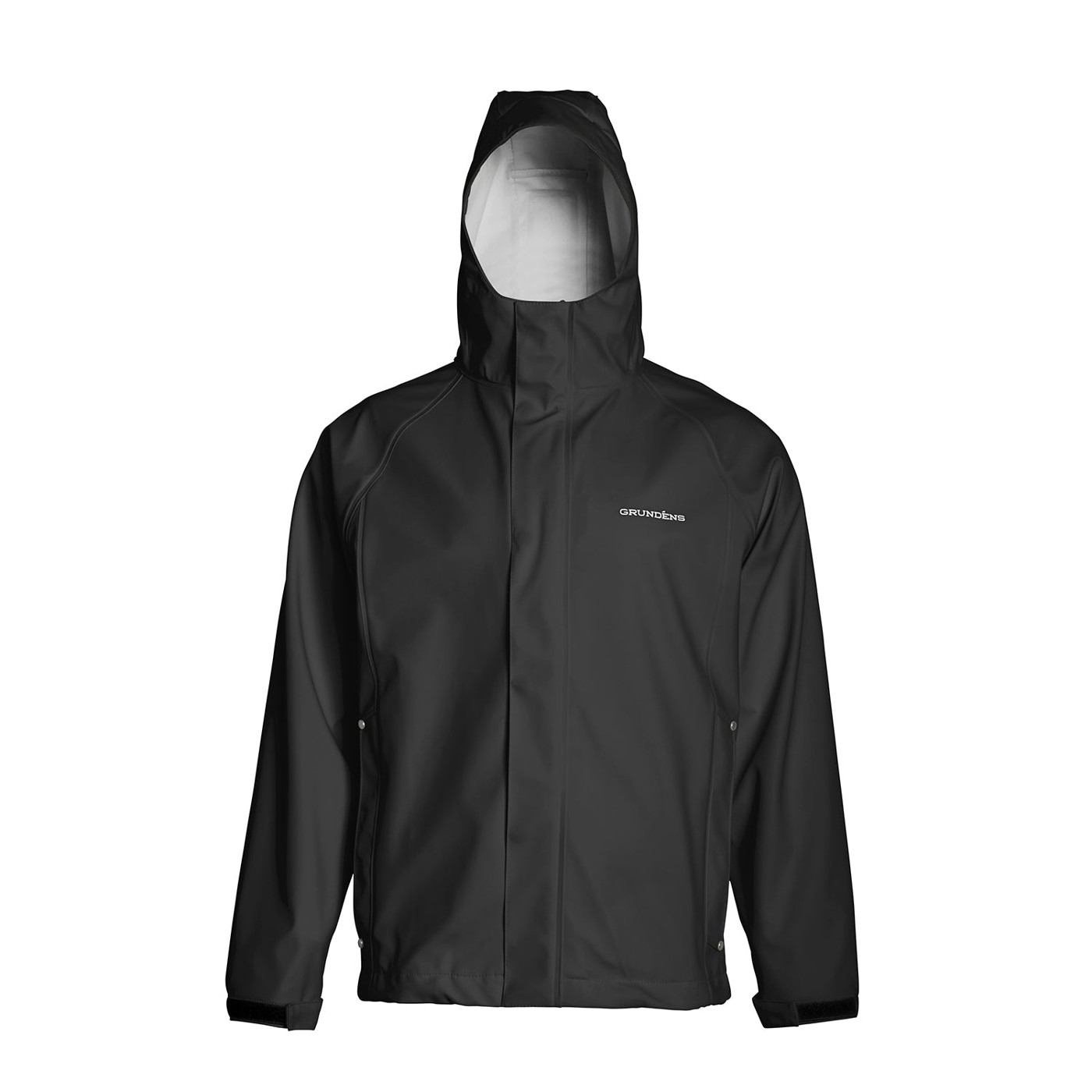Grundens Neptune 319 hooded waterproof work jacket with full-length front zip