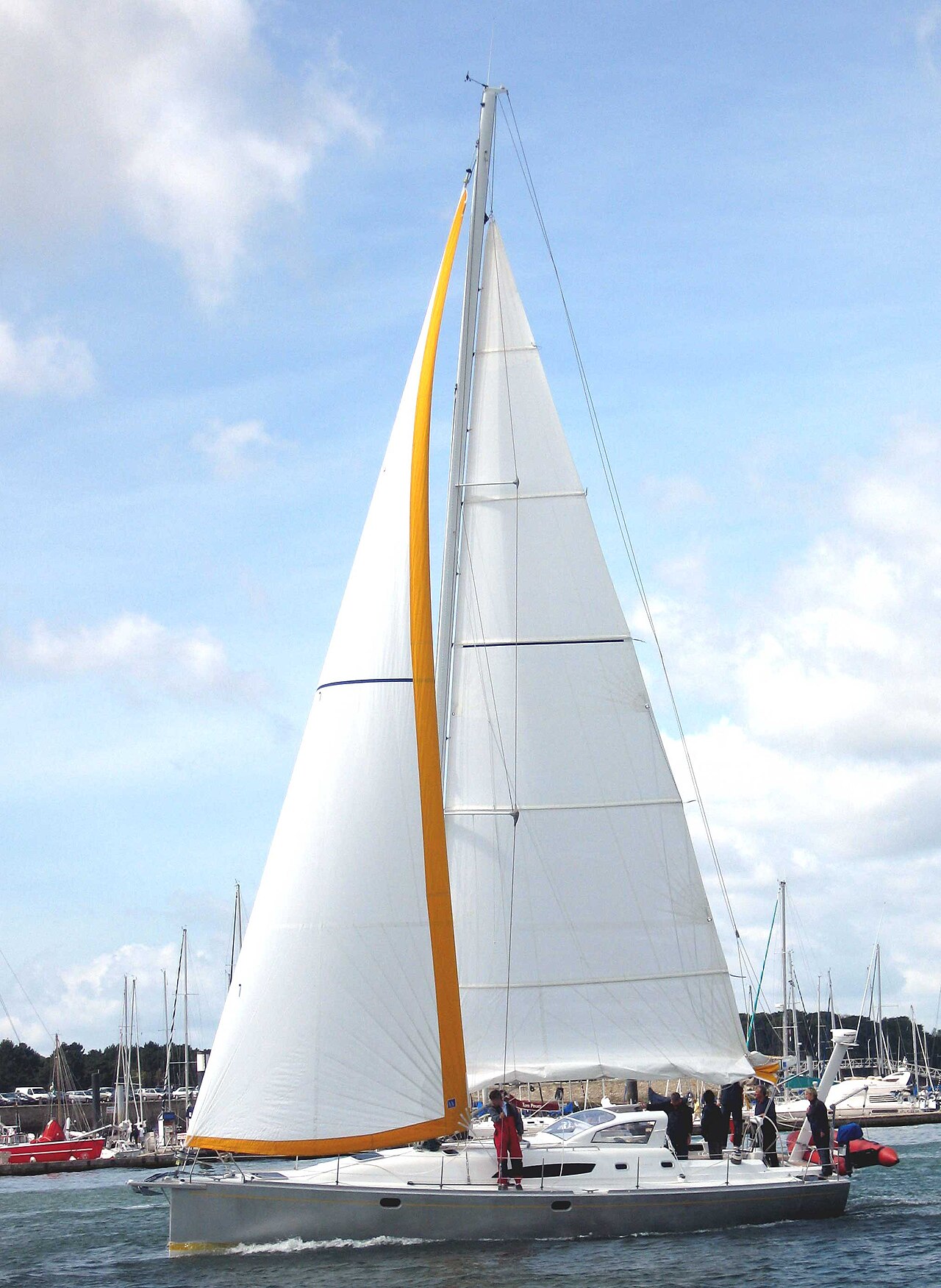 Radial-cut Dacron mainsail or genoa product photo
